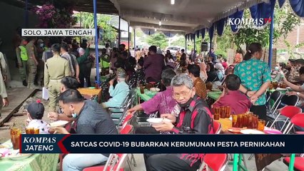 Satgas Covid-19 Bubarkan Kerumunan Pesta Pernikahan