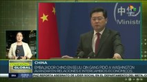 Embajador de China en EE.UU. pide avanzar en relaciones e intercambios económicos
