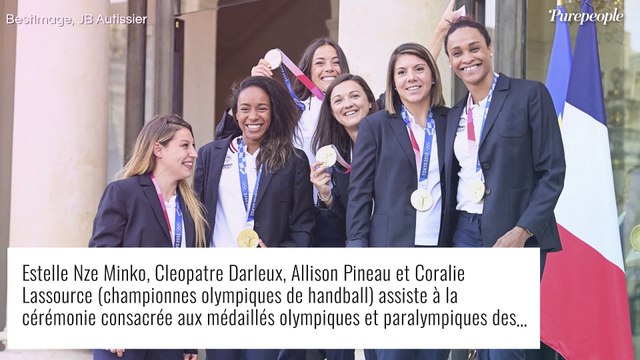 Teddy Riner, Estelle Mossely et Tony Yoka... Tous élégants à l'Élysée avec Emmanuel Macron