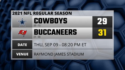 Cowboys @ Buccaneers Game Recap for THU, SEP 09 - 08:20 PM ET