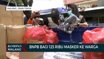 BNPB Bagi 125 Ribu Masker di Kota Malang