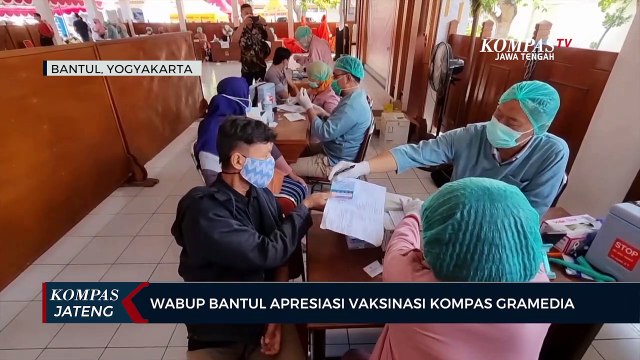 Wabup Bantul Apresiasi Vaksinasi Kompas Gramedia