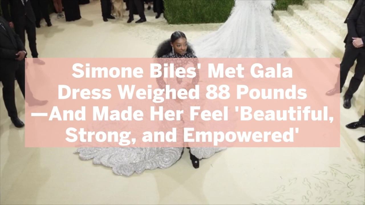 Simone Biles' Met Gala Dress Weighed 88 Pounds—And Made Her Feel 'Beautiful, Strong, and Empowered'