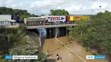 Intempéries dans le Gard : les automobilistes pris au piège