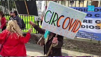 "Antivacunas" protestaron en La Plata: "Tienen cosas que te hacen efectos"
