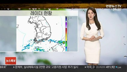 [날씨] 제주 비바람, 초속 40m 돌풍…중부는 맑아