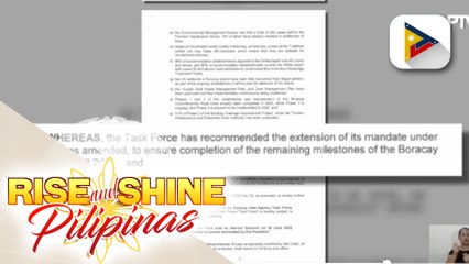 Termino ng Boracay Inter-agency Task Force, pinalawig ni Pangulong Duterte hanggang June 30, 2022