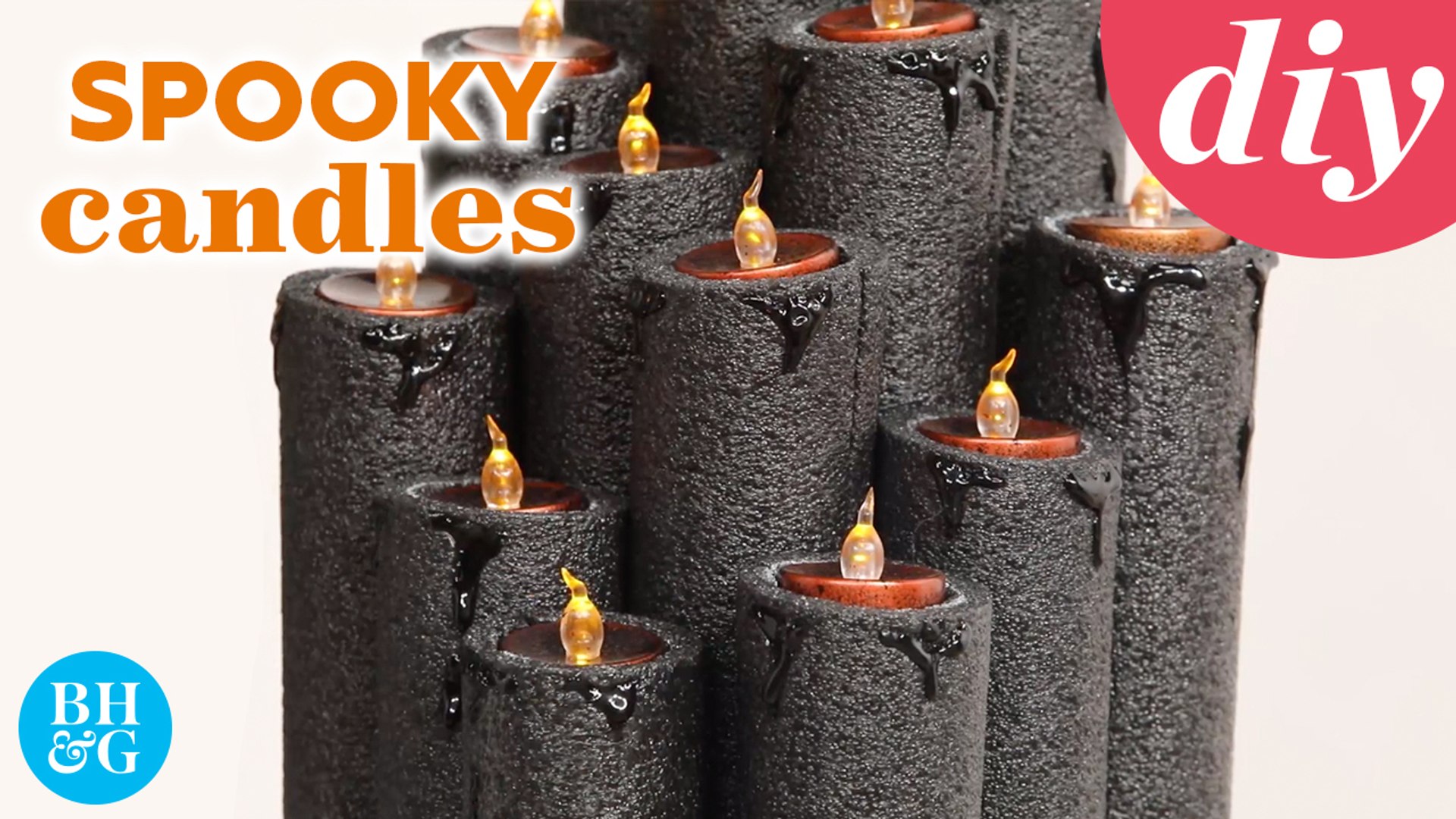 How to Make a Spooky Black Candle Urn for Halloween | Made By Me ...