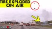 'Semi-Truck Tires Explode on Highway | INTENSE Blowout '