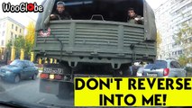 'ONLY IN RUSSIA | HUGE Military Truck Collides with a Car While Reversing '