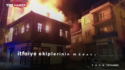 Afyonkarahisar'da tarihi konakta yangın çıktı
