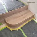 How to build curved bullnose step from pre finish timber flooring Stairs Building & Installation