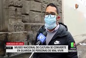 Cercado de Lima: Museo Nacional de Cultura se convirtió en guarida de personas de mal vivir