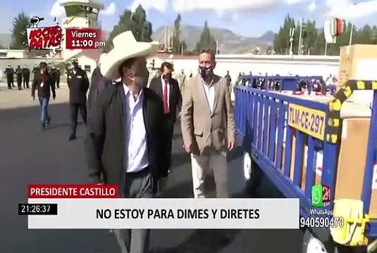 Pedro Castillo: “Yo no tengo odio a la prensa, yo no le tengo odio a nadie