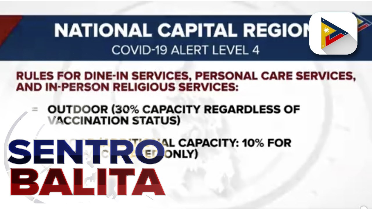 DTI: Walang magiging diskriminasyon sa mga hindi pa nababakunahan sa oras na umiral na ang Alert level 4 sa NCR;  Bilang ng fully vaccinated individuals sa NCR, malapit nang pumalo sa halos 80%
