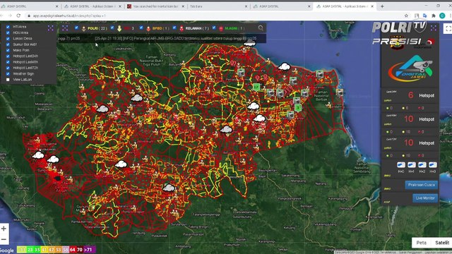 Kapolri Luncuran Aplikasi Asap Digital Nasional