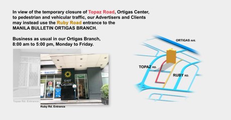Manila Bulletin Ortigas Branch is still business as usual