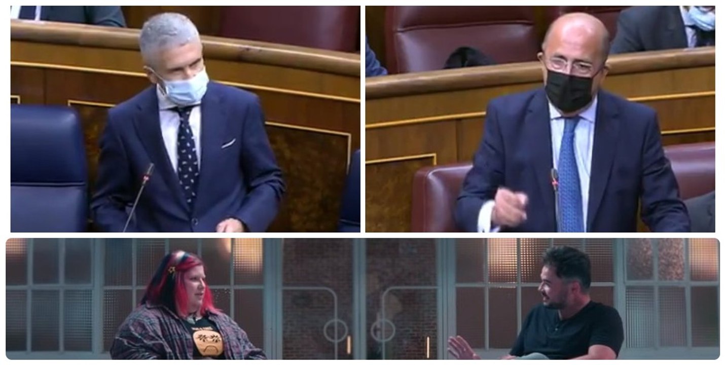 Gil Lázaro a Grande-Marlaska: "Sus patrañas permiten a alguna 'Pringada', movida por algún 'Rufián', decir que hay que matar a VOX"