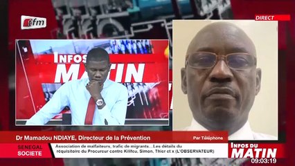Mamadou Ndiaye Directeur de la prévention au téléphone dans Infos du matin du 15 Septembre 2021