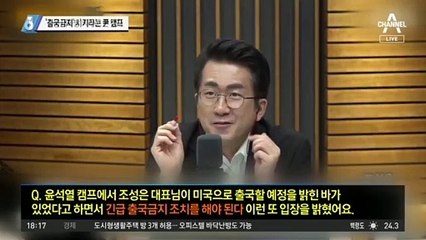 조성은 ‘출국금지’ 시키라는 윤석열 캠프