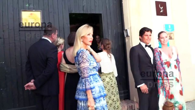 Carmen Lomana acudió a la preboda de su amiga Ainhoa Arteta