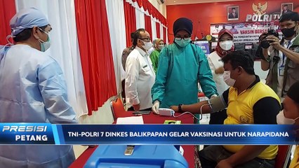 TNI-Polri Bersama Dinkes Balikpapan Gelar Vaksinasi untuk Narapidana
