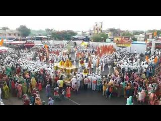 नेवासा येथे तुकारामांच्या गजरात रंगले वैष्णवांचे रिंगण