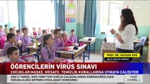 Öğrencilerin virüs sınavı