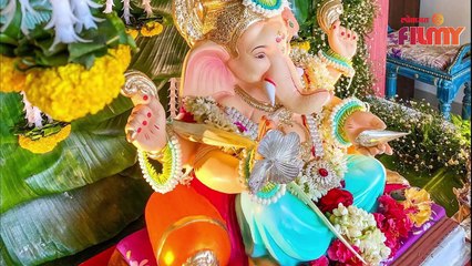 आणि घरच्याघरी श्रेयाने दिला बाप्पाला निरोप