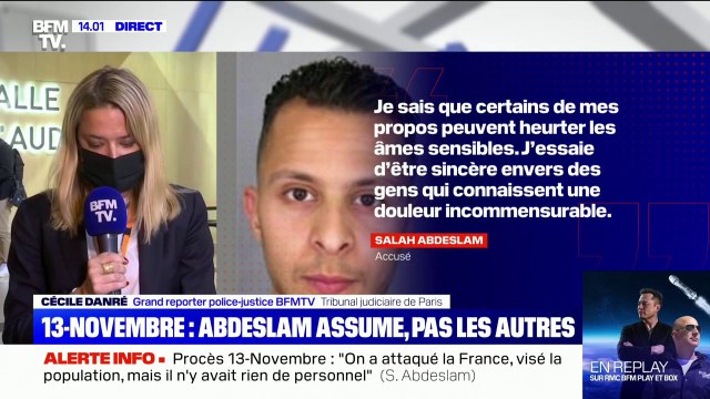Procès du 13-Novembre: On a visé la France et rien d'autre , Salah Abdeslam assume sa participation aux attentats