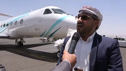 لحظة وصول قياديين حوثيين إلى العاصمة اليمنية صنعاء