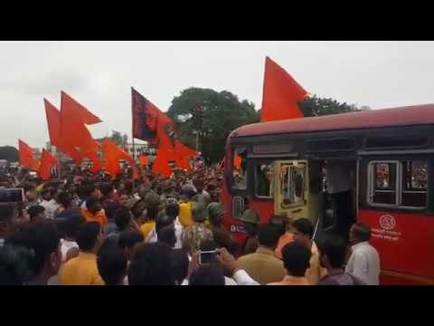 Maratha Kranti Morcha : Protest By Maratha community Chakan