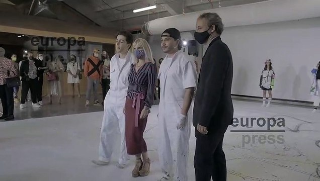 Eugenia Martínez de Irujo con Narcís Rebollo en el evento de GNrL dentro de Madrid es Moda de Madrid