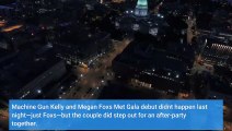 Megan Fox Changed Into a Red Hot Mini Dress to Match Machine Gun Kelly at