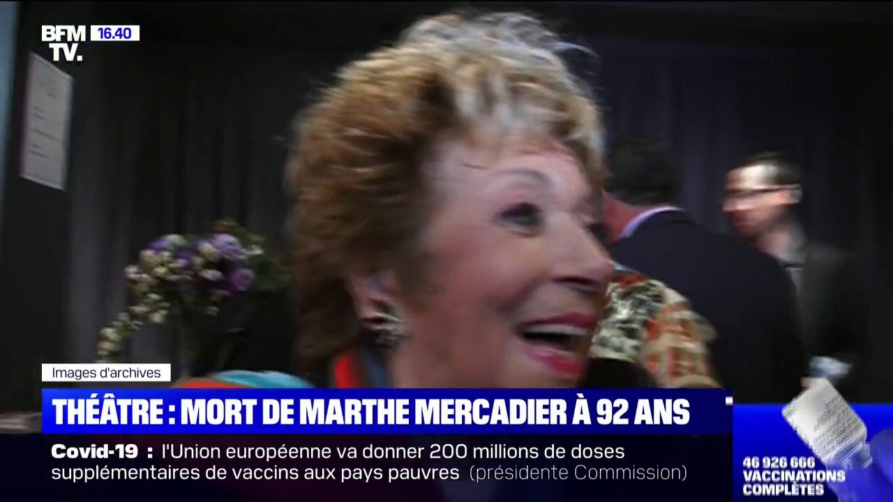 La comédienne Marthe Mercadier est morte à l'âge de 92 ans