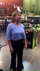 Anti-Masker with "Allergies" Coughs on Shoppers