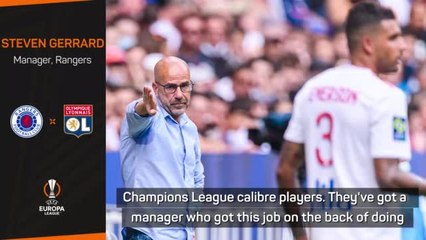 'Arguably the biggest challenge we've had' - Gerrard on Lyon match