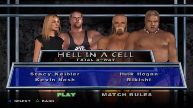 Here Comes the Pain Stacy Keibler(ovr 100) vs Kevin Nash vs Hulk Hogan vs Rikishi