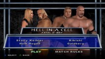 Here Comes the Pain Stacy Keibler(ovr 100) vs Hulk Hogan vs Rikishi vs Goldberg