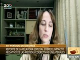 ONU | Alena Douhan: Las medidas coercitivas unilaterales afectan a todas las categorías de DDHH