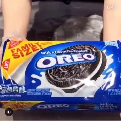 Oreo ice cream rolls #oreo #oreoicecream #oreoicecreamroll #rolls #icecream