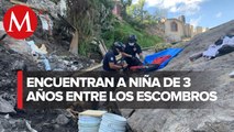 Rescatan cuerpo de Mía Mendoza en deslave del cerro del Chiquihuite