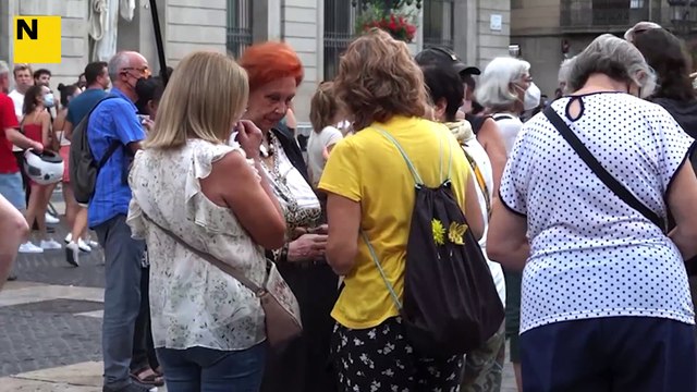 Ambient manifestació Plaça Sant Jaume