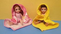 Doll Hooded Beach Bath Towel DIY - Miniature Hooded Beach Bath Towel DIY