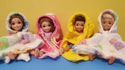 2 Types Doll Hooded Beach Bath Towel DIY