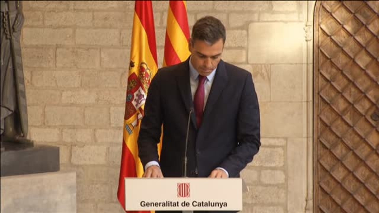 Sánchez señala que las posiciones con el Govern están "radicalmente alejadas" pero confía en que el reencuentro "es la clave" y el diálogo "el camino"