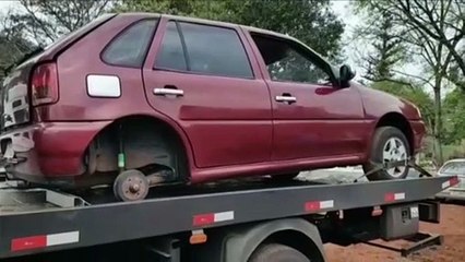 Veículo Gol é recuperado pela PM no Santa Cruz