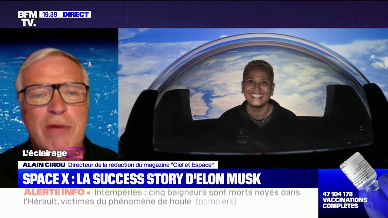 Vol touristique de SpaceX: pour Alain Cirou, "on est dans une crise éthique pour le tourisme spatial"