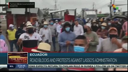 Ecuador: Social movements protest against Guillermo Lasso's government