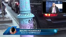 Mauro Rodríguez: Farolas pintadas con palabras detestables, Abel caballero no se pronuncia